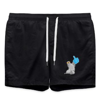 Scellez le pouce en l’air - Short de bain - noir - Devant - AI Model Male 185 light (185cm)