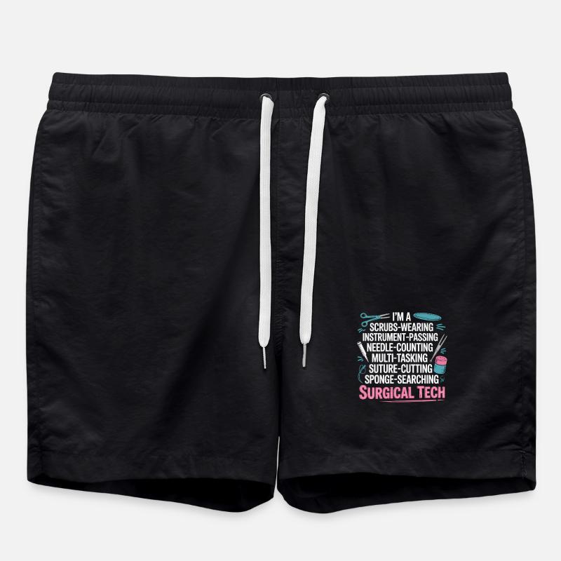 Surgical Tech Power Wortkunst - Badeshorts - Schwarz