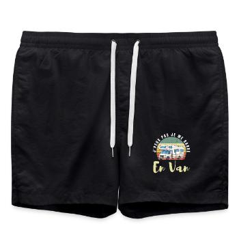 j'peux pas j'me barre en Van - Short de bain - noir - Devant - AI Model Male 185 light (185cm)