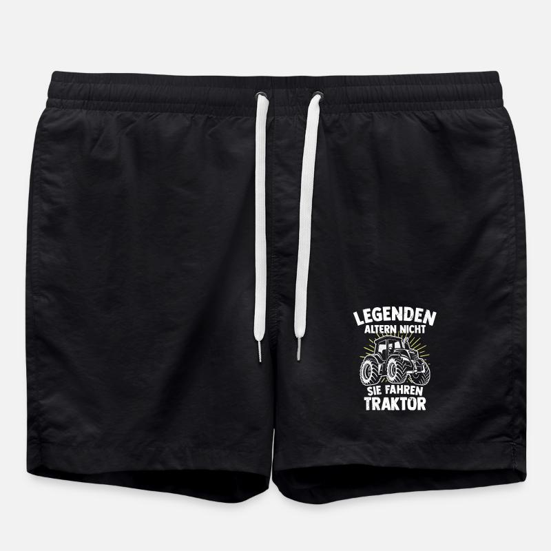 Legenden fahren den Traktor eines Bauern - Badeshorts - Schwarz