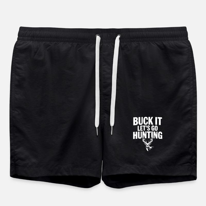 Buck It Allons chasser - Short de bain - noir