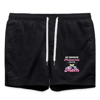 My favorite phlebotomist mom - Swim Trunks - black - Front - AI Model Male 185 light (185cm)