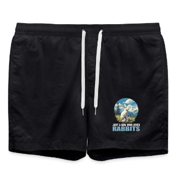 Lapin Lapin - Short de bain - noir - Devant - AI Model Male 185 light (185cm)