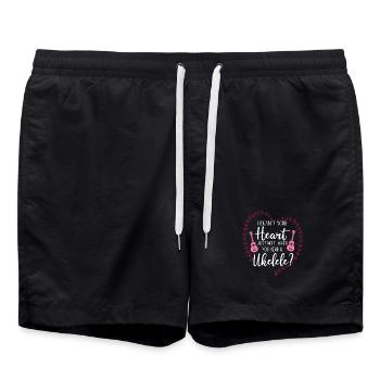 Le ukulélé hawaïen n’est pas ton - Short de bain - noir - Devant - AI Model Male 185 light (185cm)