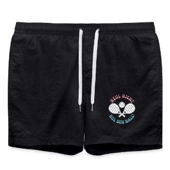 Jeu de padel : NE PLEURE PAS, PRENDS LE BALLON ! Amusement - Short de bain - noir - Devant - AI Model Male 185 light (185cm)
