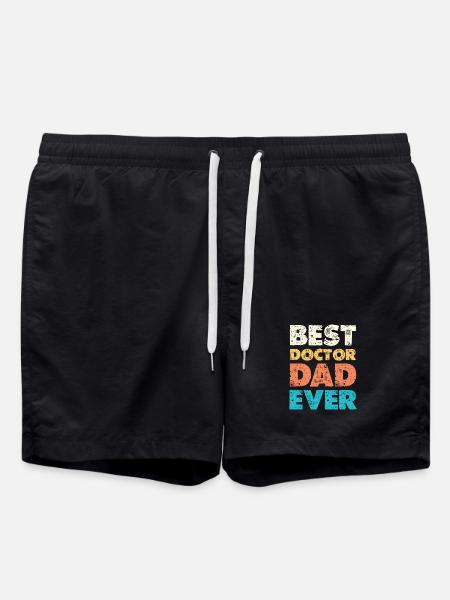 Best Doctor Dad Ever - Swim Trunks - black