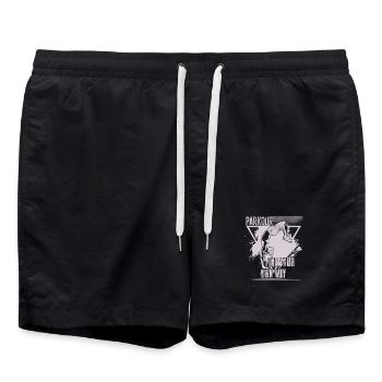Parkour Find Your Own Way - Swim Trunks - black - Front - AI Model Male 185 light (185cm)