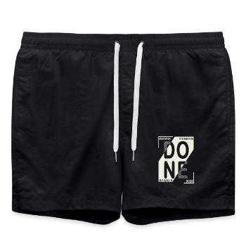Terminé en 2026 – Formation terminée dans la conception - Short de bain - noir - Devant - AI Model Male 185 light (185cm)