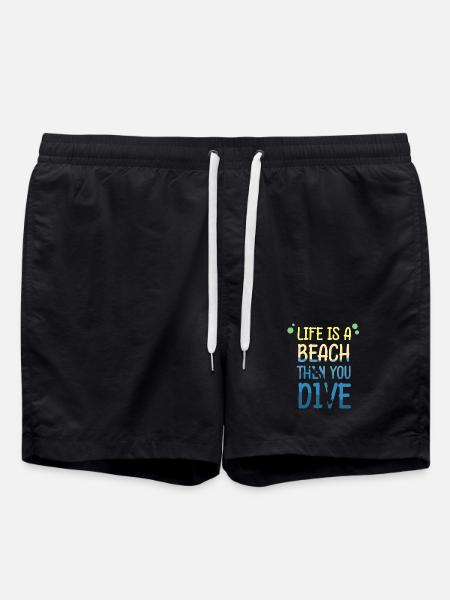 Diving Diver Snorkeling Recreational Diver - Swim Trunks - black