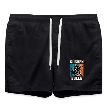 Chef KÜCHENBULLE Chefs Fun - Short de bain - noir - Devant - AI Model Male 185 light (185cm)