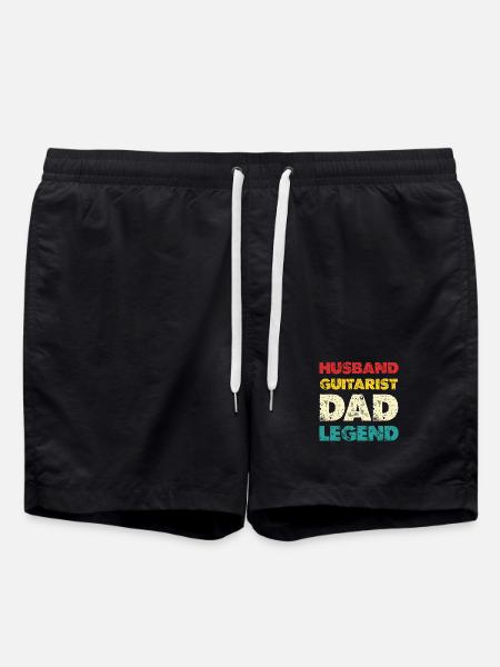 Guitar Dad Legend - Swim Trunks - black