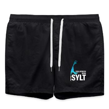 North Sea Holiday CHILL AREA NORTH Fun - Swim Trunks - black - Front - AI Model Male 185 light (185cm)