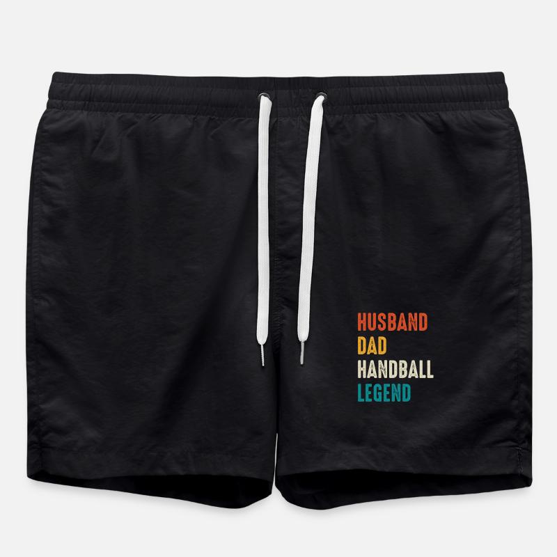 Légende du handball, père, mari - Short de bain - noir