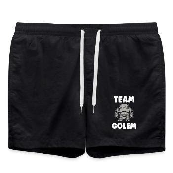 Team golem - Swim Trunks - black - Front - AI Model Male 185 light (185cm)