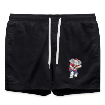 Elephant Cricket Cricket Bats Sports - Swim Trunks - black - Front - AI Model Male 185 light (185cm)