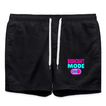 Bushcraft Mode ON – Turn on forest life - Swim Trunks - black - Front - AI Model Male 185 light (185cm)