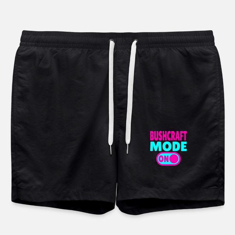 Bushcraft Mode ON – Waldleben einschalten - Badeshorts - Schwarz