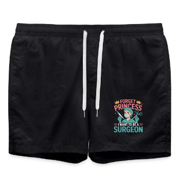 Je veux devenir chirurgien - Short de bain - noir - Devant - AI Model Male 185 light (185cm)