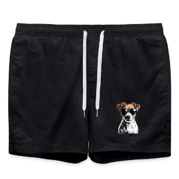 Jack Russell Terrier - Short de bain - noir - Devant - AI Model Male 185 light (185cm)