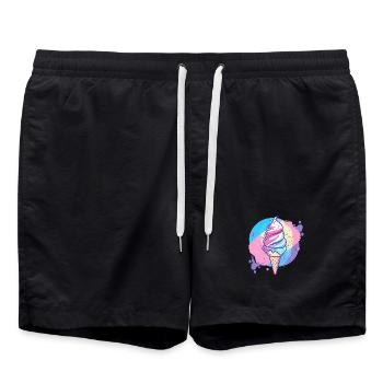 glace - Short de bain - noir - Devant - AI Model Male 185 light (185cm)