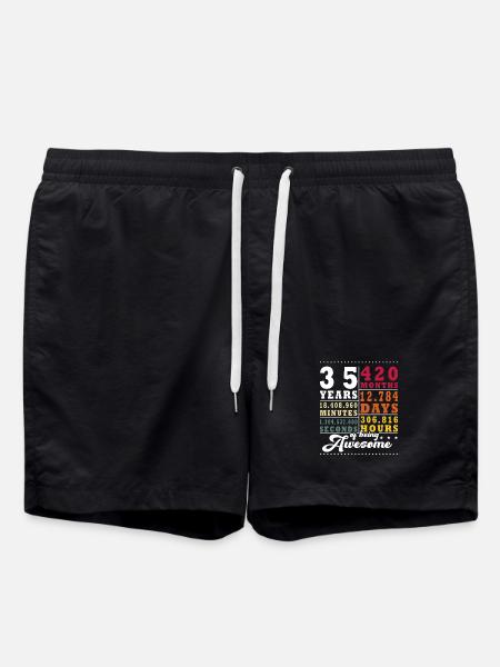 35 Years Thirty-fifth Birthday - Swim Trunks - black