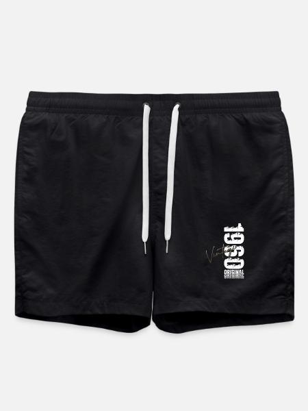 66th Birthday Gift Husband Vintage Vintage 1960's - Swim Trunks - black