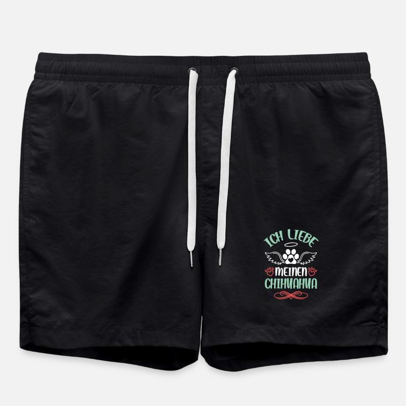 Conception des ailes d’amour Chihuahua - Short de bain - noir