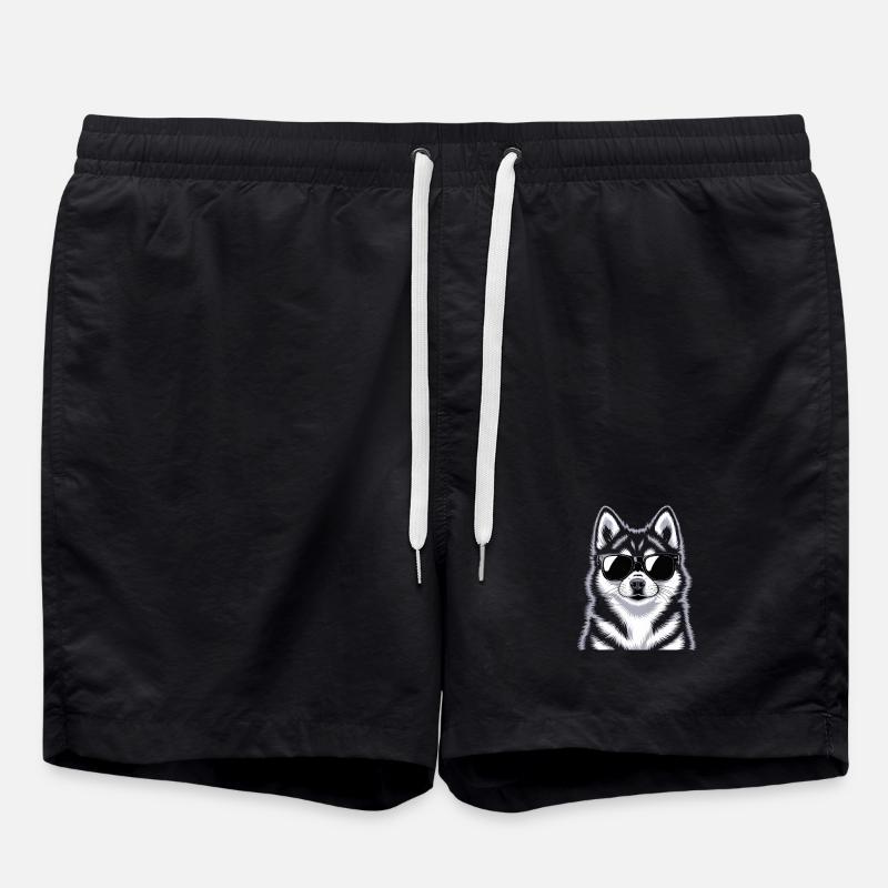 Pomsky - Badeshorts - Schwarz
