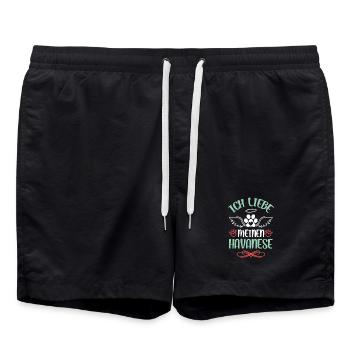 Amour havanais avec des ailes - Short de bain - noir - Devant - AI Model Male 185 light (185cm)