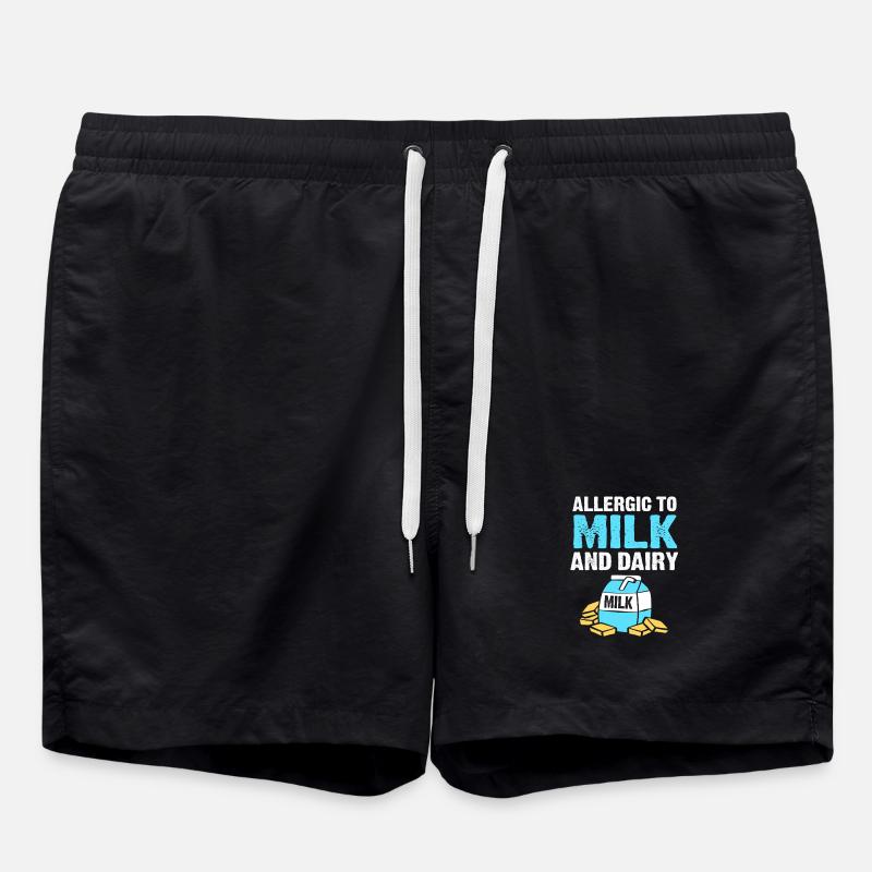Lebensmittel Allergie - Badeshorts - Schwarz
