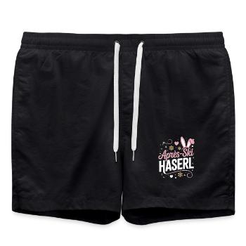 Après-ski bunny hut fun Skier ski bunny - Short de bain - noir - Devant - AI Model Male 185 light (185cm)