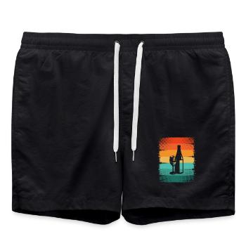 Wine - Swim Trunks - black - Front - AI Model Male 185 light (185cm)