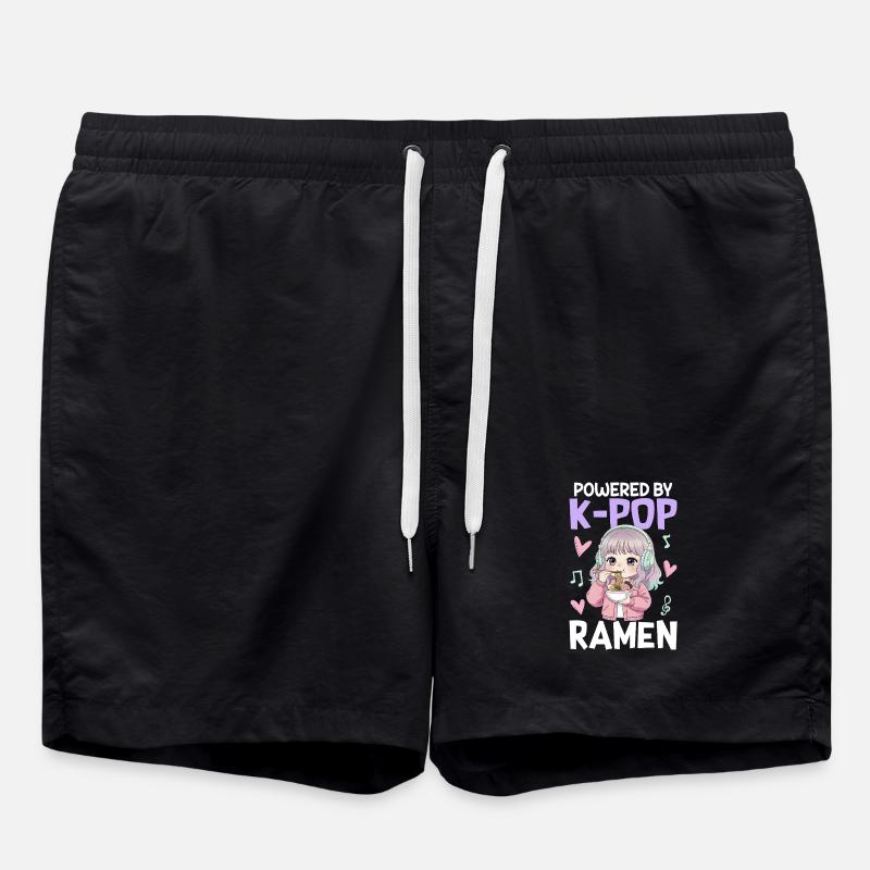 Propulsé par des ramen K-Pop - Short de bain - noir