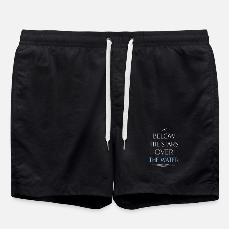 Night boating with - Swim Trunks - black