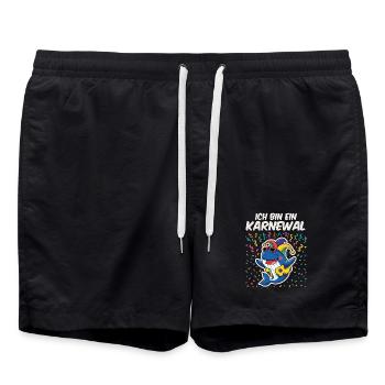 Je suis un carnaval - Short de bain - noir - Devant - AI Model Male 185 light (185cm)
