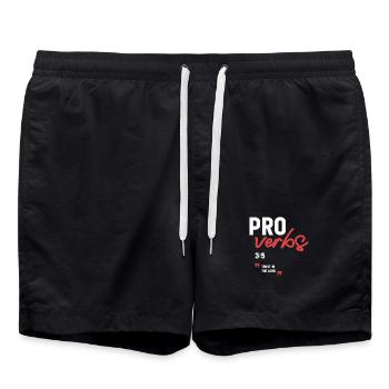Trust in the Lord Proverbs 3:5 Bible Verse - Swim Trunks - black - Front - AI Model Male 185 light (185cm)