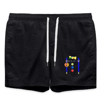 KuKaKö - Carnaval Carnaval Lundi gras Köthen - Short de bain - noir - Devant - AI Model Male 185 light (185cm)