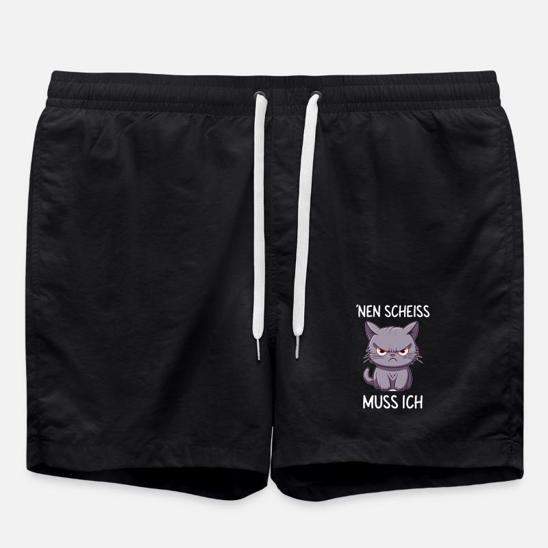 I have to give a shit - Swim Trunks - black