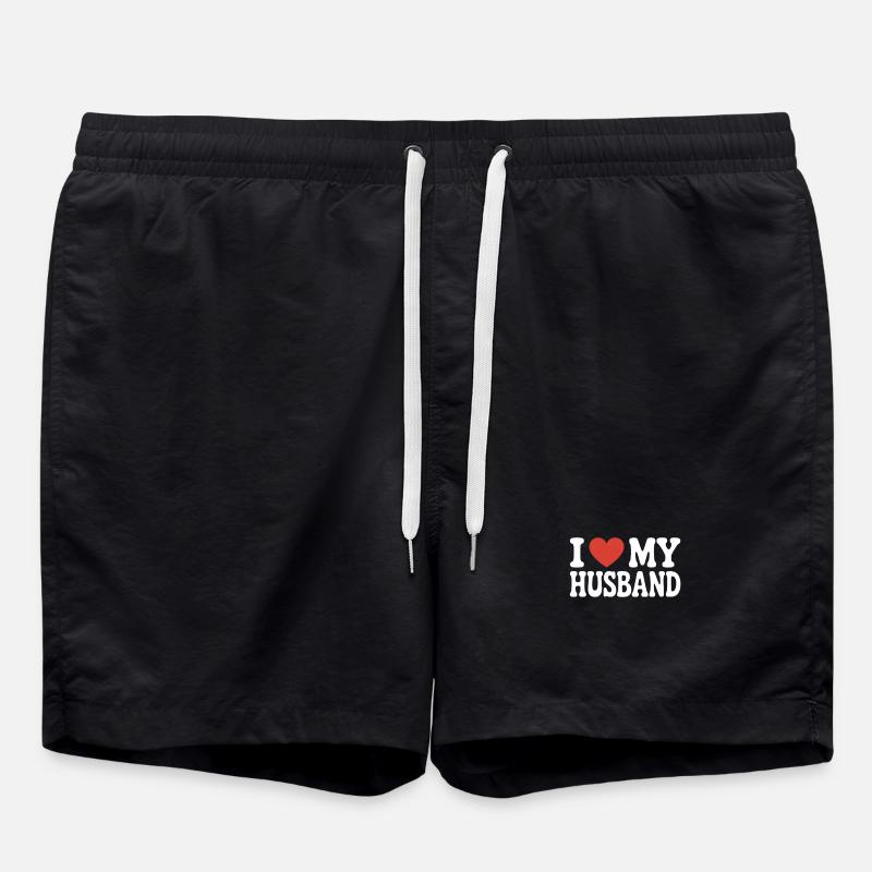 J’aime mon mari - Short de bain - noir