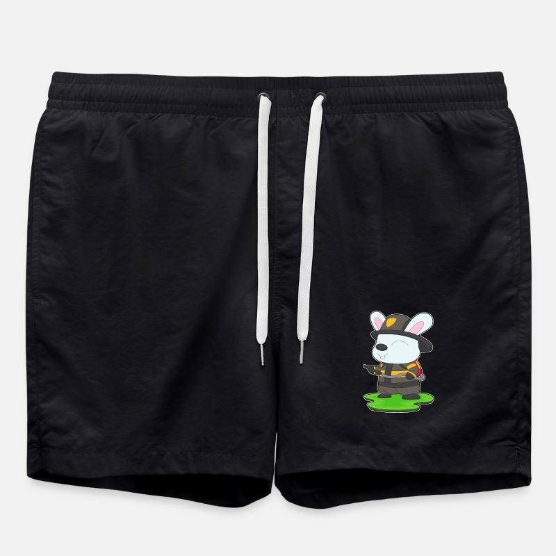 Pompiers Rabbit Extincteur Brigade - Short de bain - noir