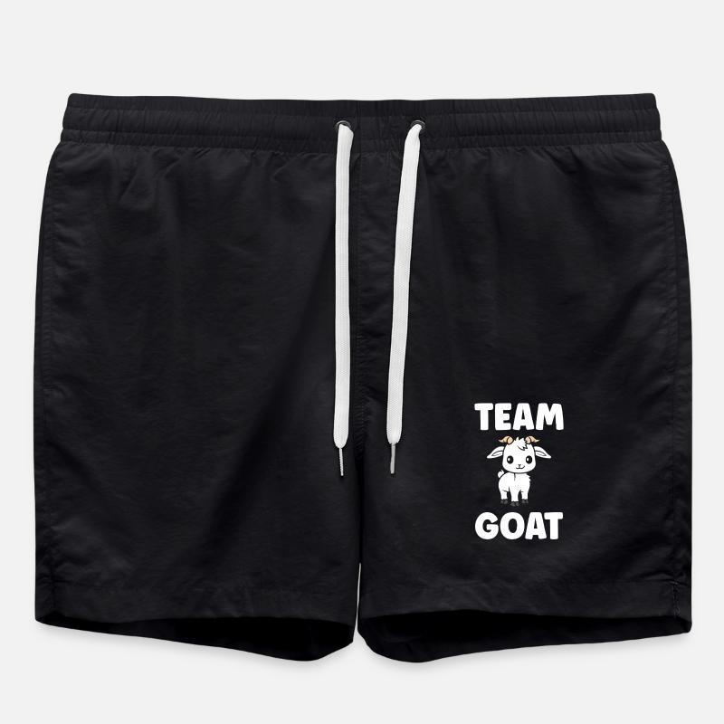 Team Goat Illustration Mignon - Short de bain - noir