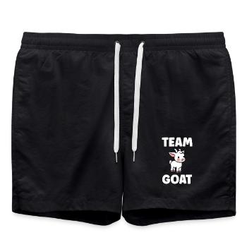 GOAT Goat Mascot Team - Swim Trunks - black - Front - AI Model Male 185 light (185cm)