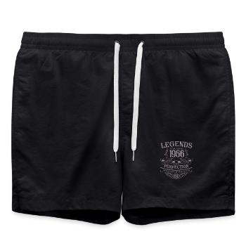 Anniversaire des Légendes 1966 Design rétro vintage - Short de bain - noir - Devant - AI Model Male 185 light (185cm)