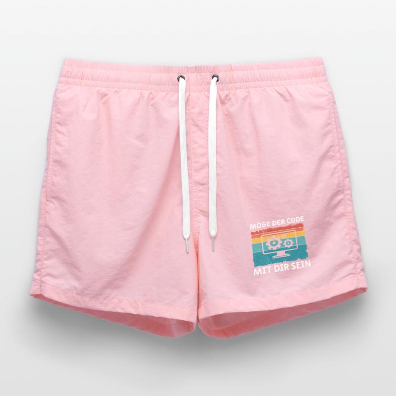 Nerd Computer MÖGE DER CODE MIT DIR SEIN LUSTIG Badeshorts
