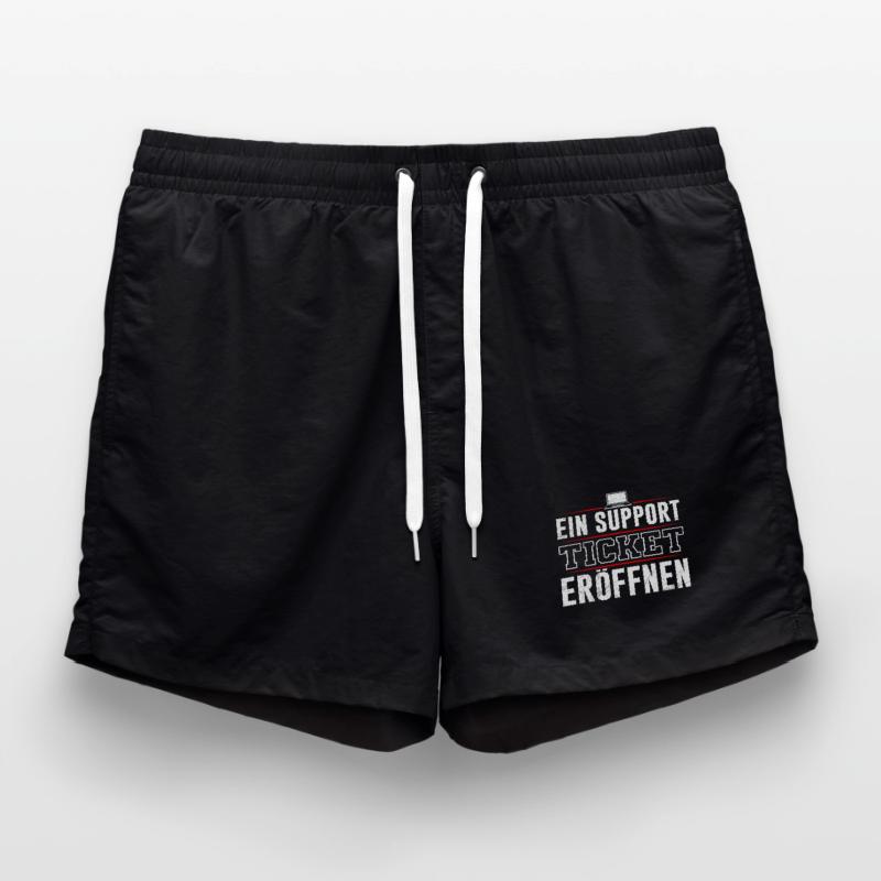 Coder EIN SUPPORT TICKET ERÖFFNEN LUSTIG Badeshorts