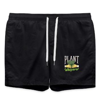 Amoureux des plantes Plantes Murmureuses de Plantes - Short de bain - noir - Devant - AI Model Male 185 light (185cm)