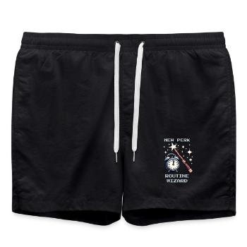 Routine Wizard | Social Work Everyday Life - Swim Trunks - black - Front - AI Model Male 185 light (185cm)