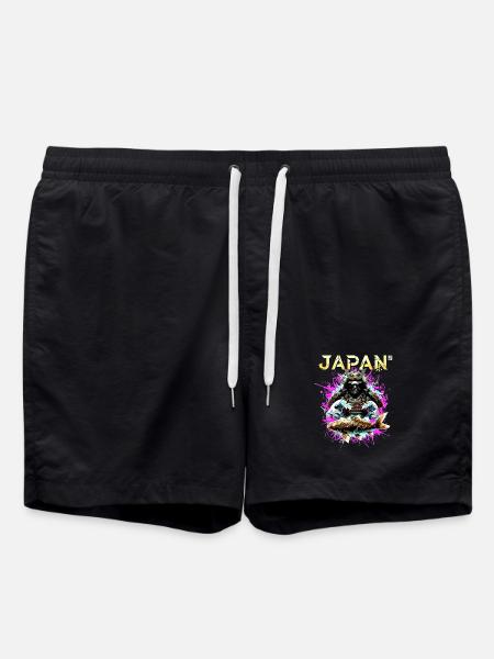 Cyber Samurai – Japan Warrior - Swim Trunks - black