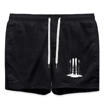 Ski dans la neige : Aventure des sports d’hiver - Short de bain - noir - Devant - AI Model Male 185 light (185cm)