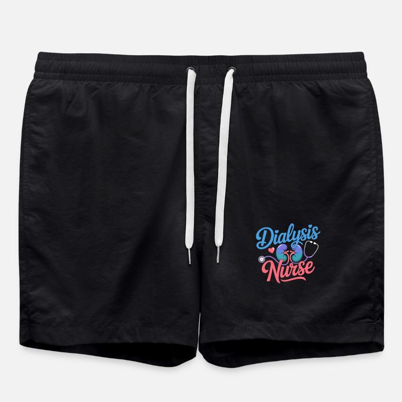 Dialyse Pflegekraft Design - Badeshorts - Schwarz